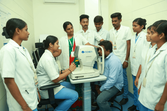 Observation of the patient in operation theatre